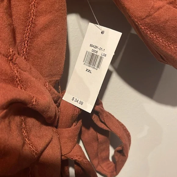 Burnt Red Peplum Top - Old Navy - Picture 4 of 6